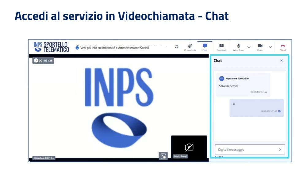 inps reggio calabria nuovo servizio videochiamata