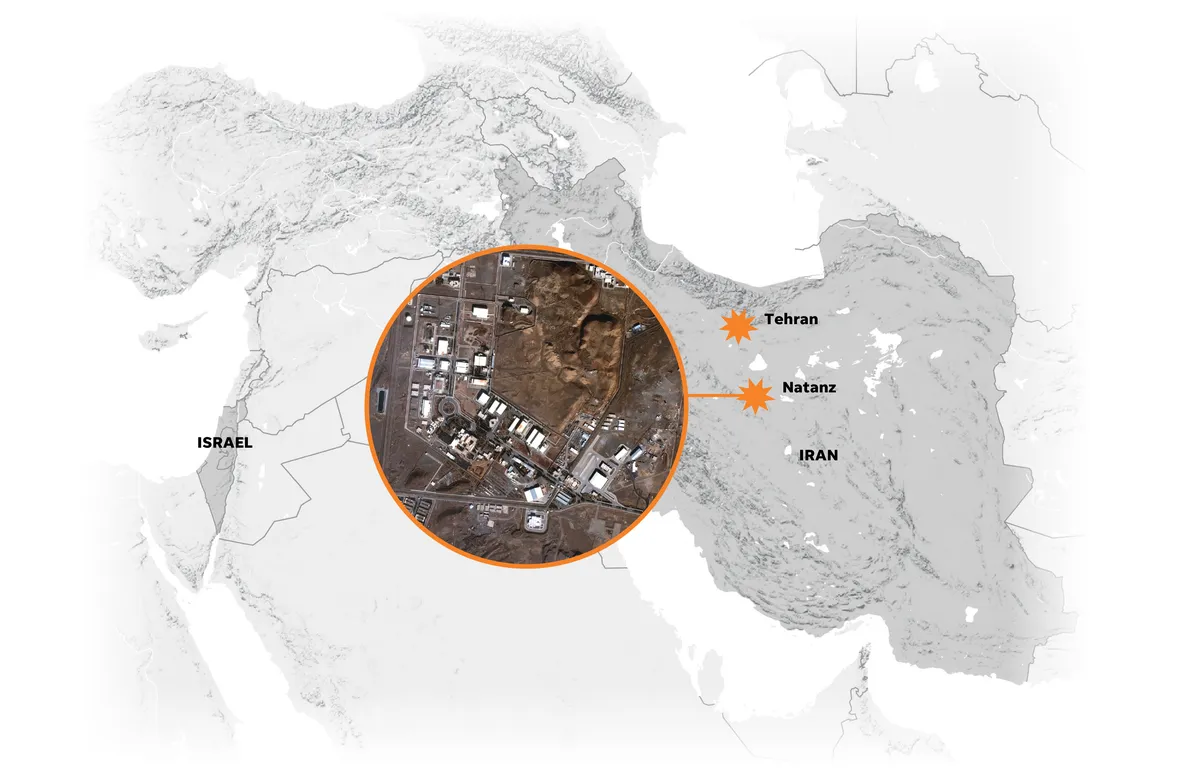 iran israele mappa