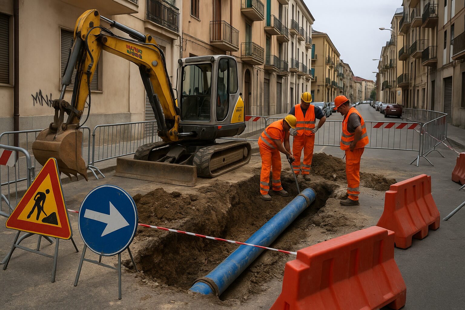 lavori rete idrica
