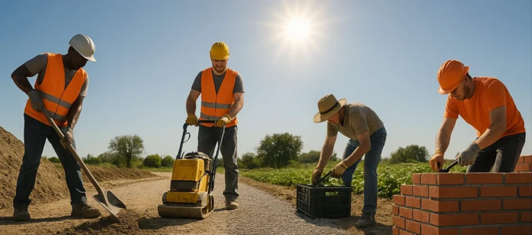 lavori sotto al sole