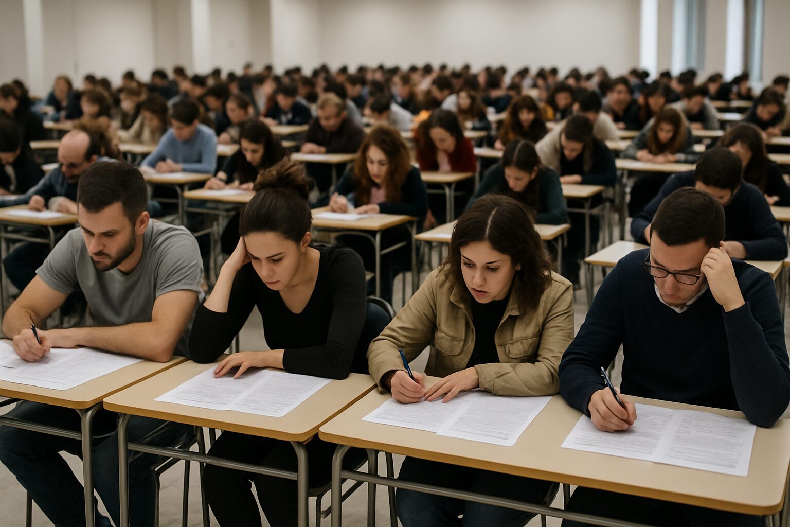 persone che svolgono concorso pubblico