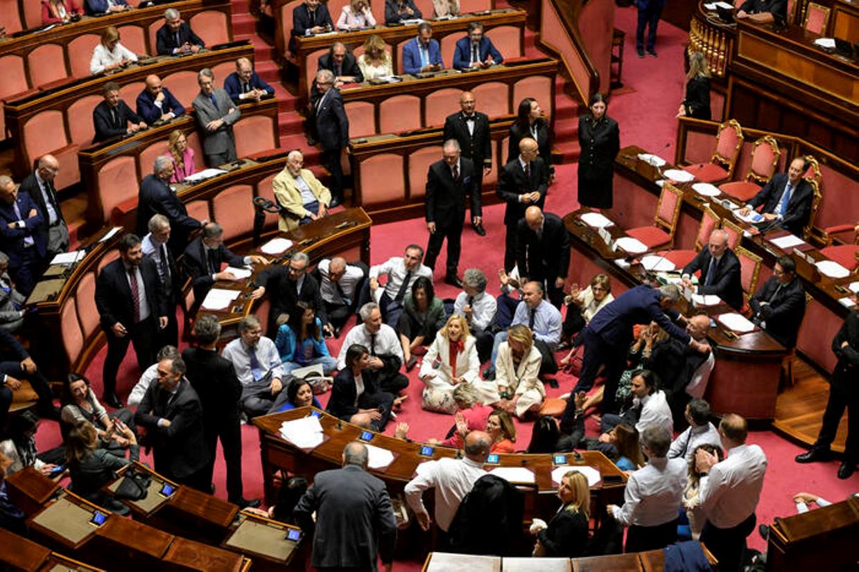 protesta senato