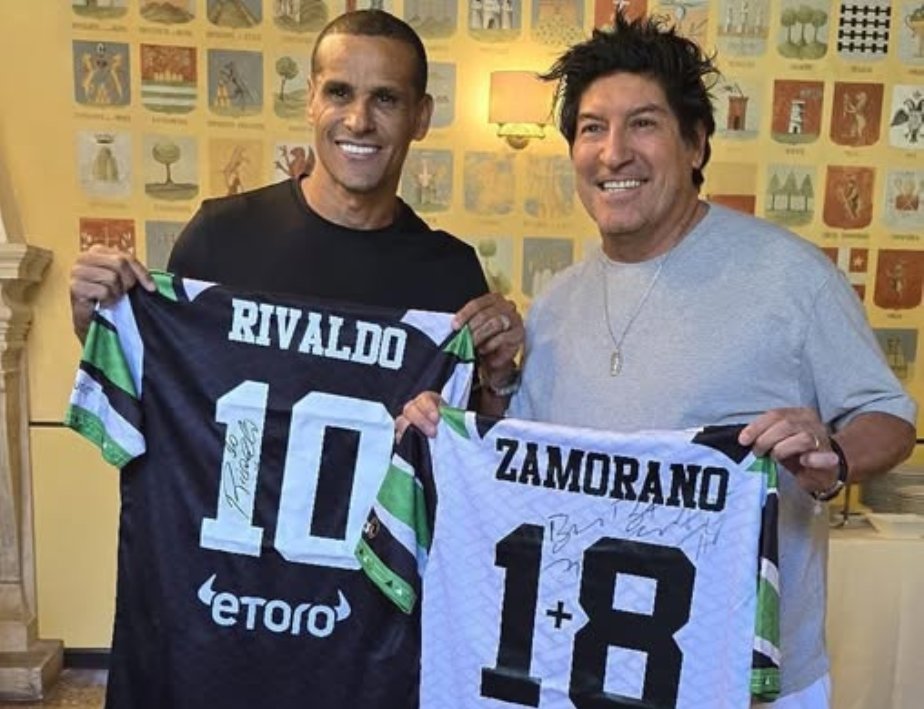 rivaldo e zamorano raduno operazione nostalgia vicenza