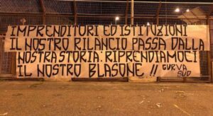striscione curva sud acr messina