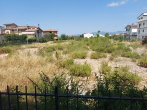 vecchia scuola elementare di Sartano, demolita e non ancora ricostruita