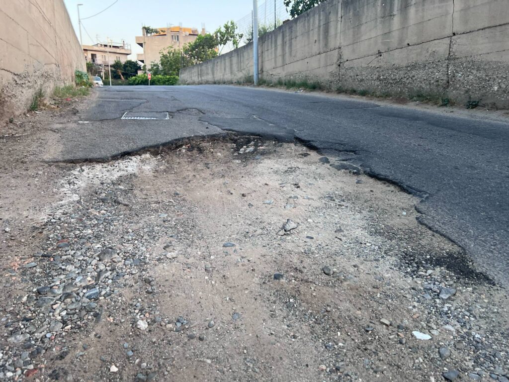 voragine contrada saracinello incrocio contrada morloquio