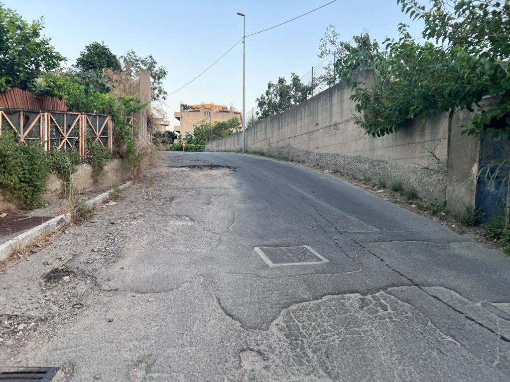 voragine contrada saracinello incrocio contrada morloquio