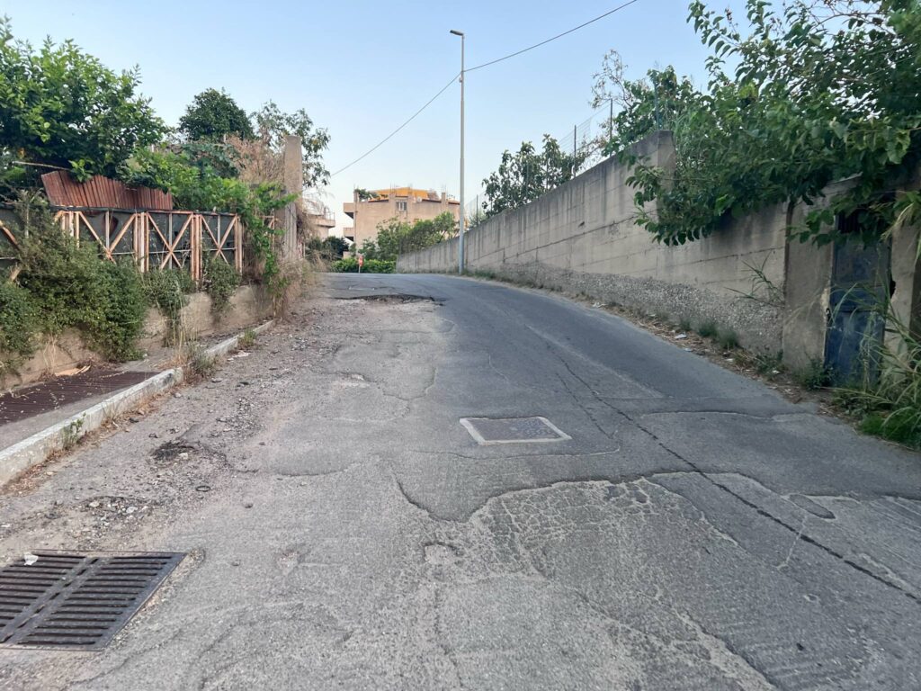 voragine contrada saracinello incrocio contrada morloquio