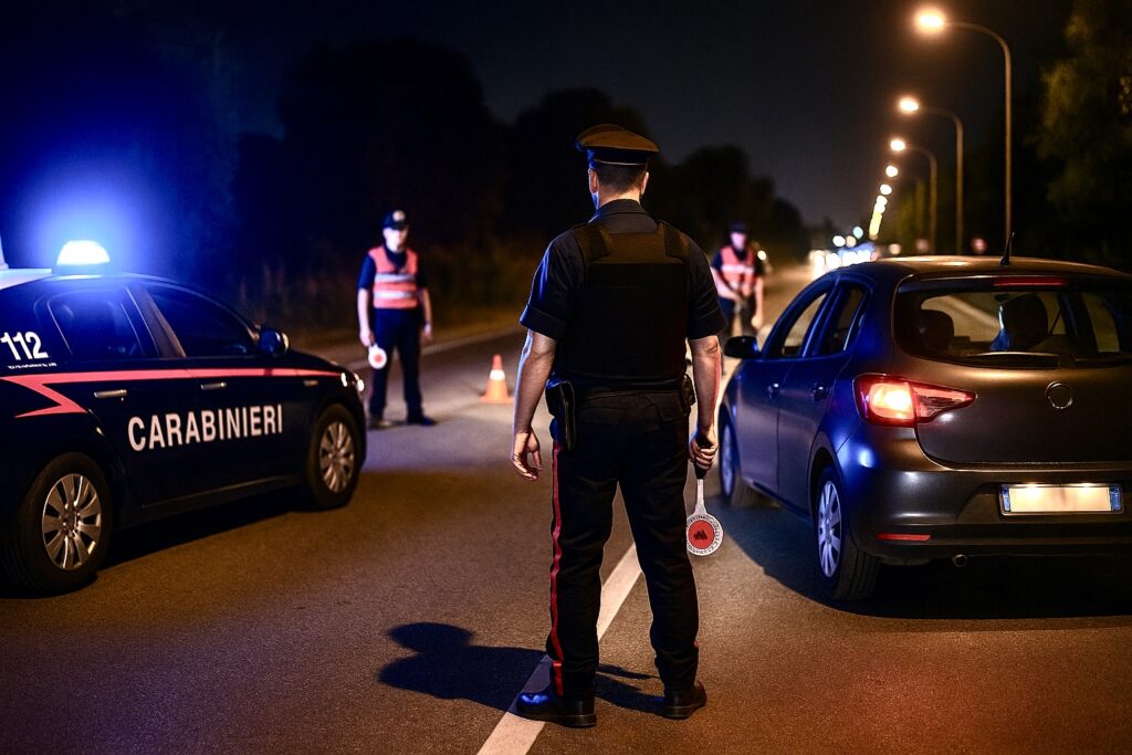 controlli carabinieri notte