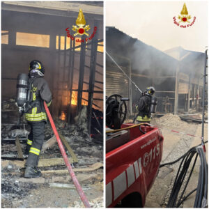 Incendio capannone