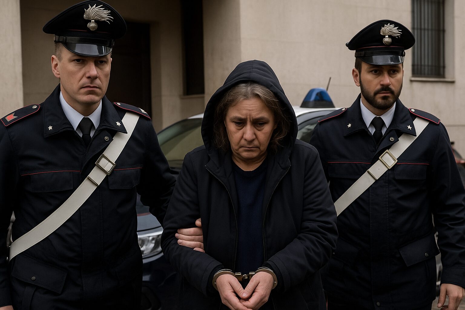 Arresto donna carabinieri