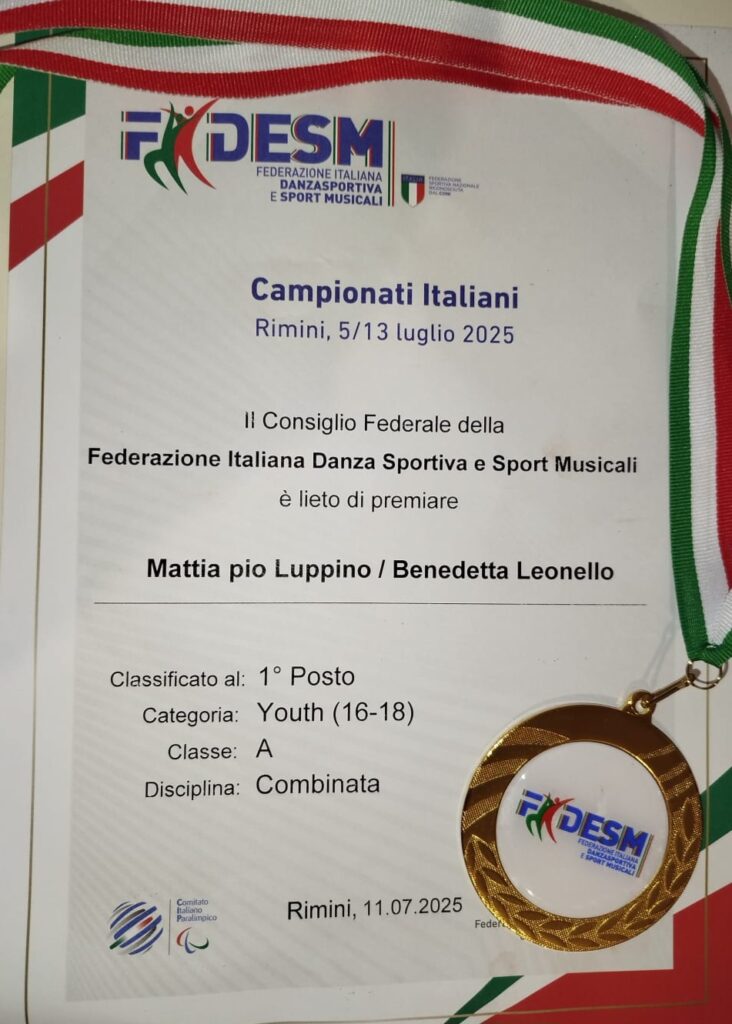 ASD Olympus Mattia Pio Luppino e Benedetta Leonello
