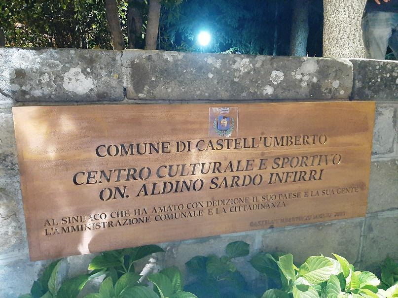 Centro culturale e sportivo di Castell'Umberto dedicato ad Aldino Sardo Infirri