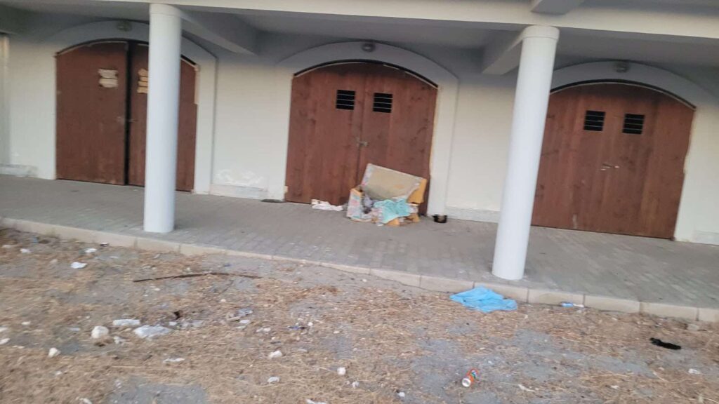 Degrado baracchette pescatori Parco Lineare Sud