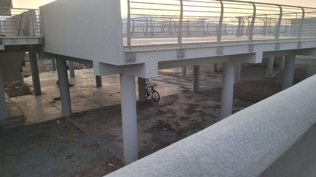 Degrado baracchette pescatori Parco Lineare Sud