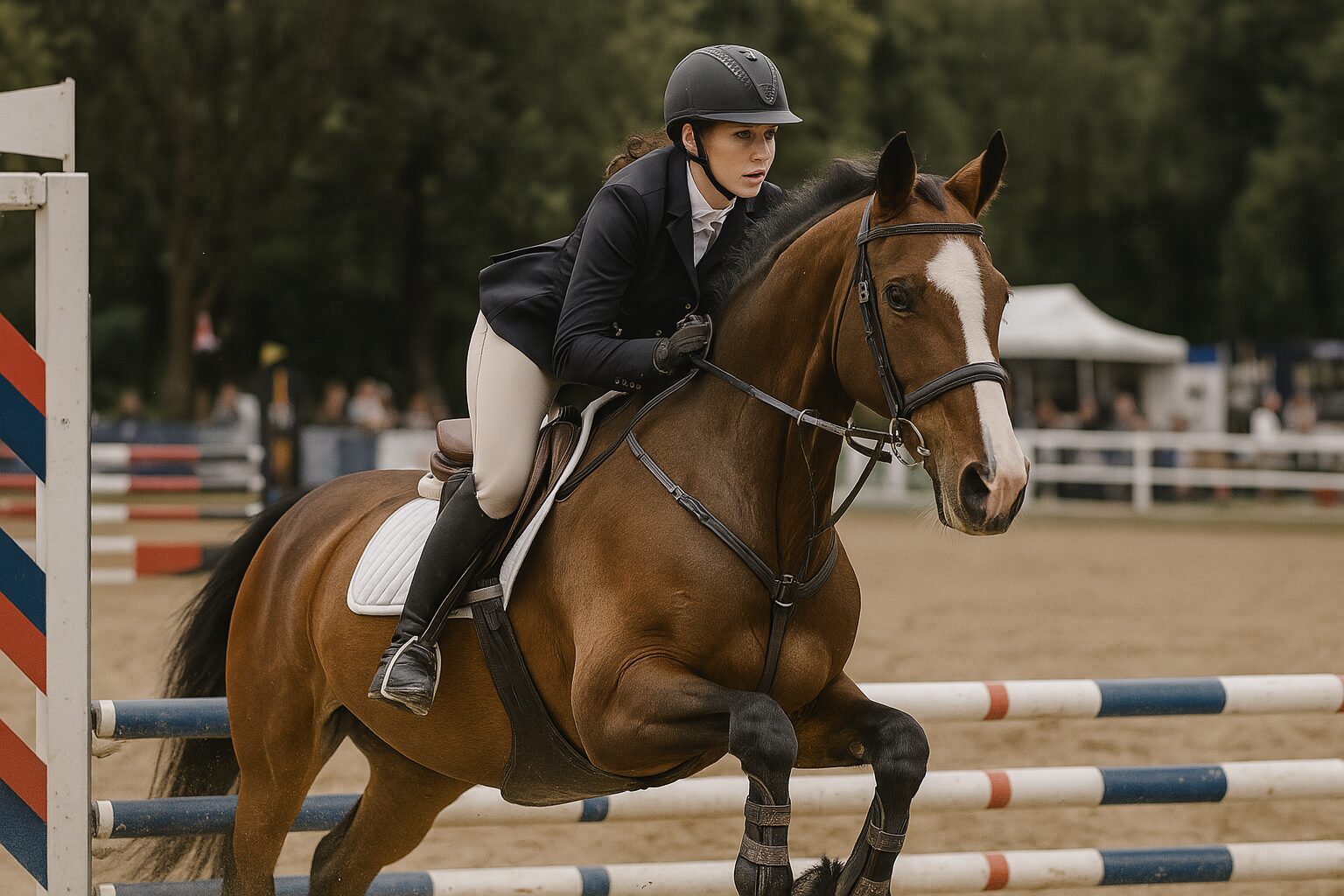 Equitazione gara cavallo