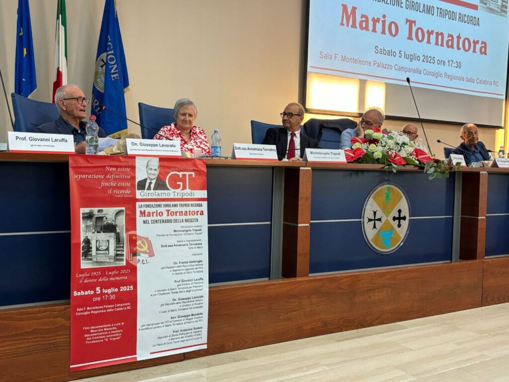 Evento fondazione Girolamo Tripodi ricordo Mario Tornatora
