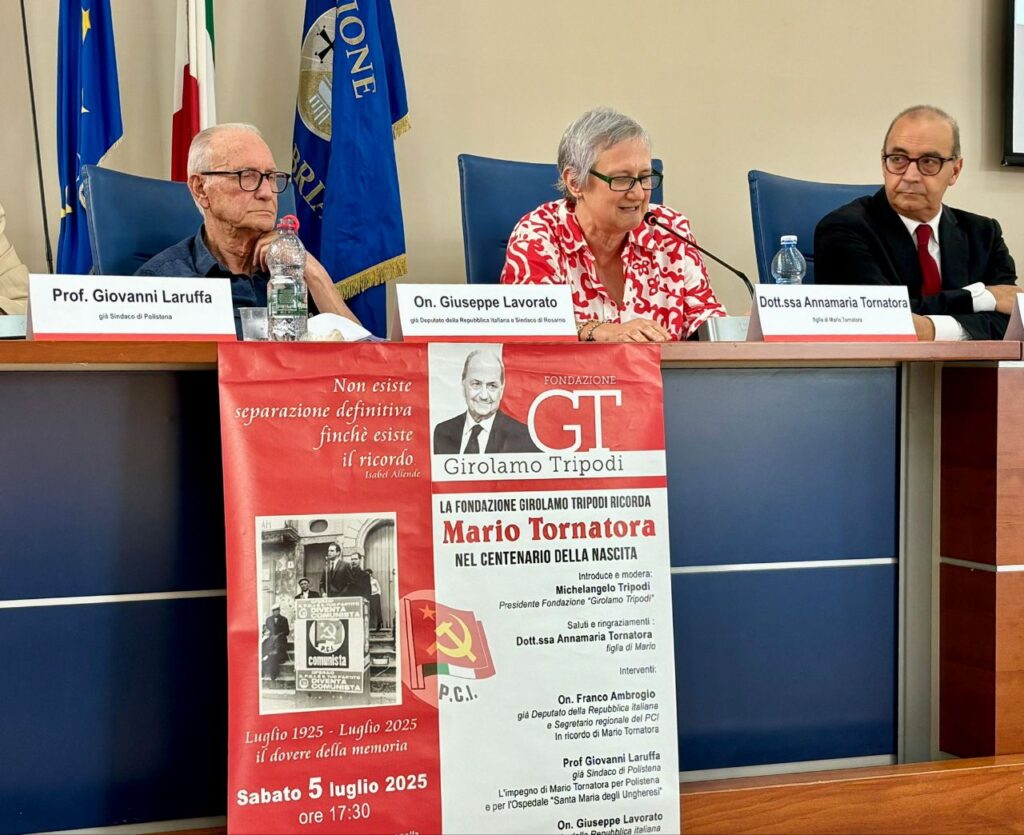 Evento fondazione Girolamo Tripodi ricordo Mario Tornatora