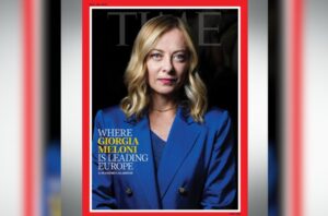 Giorgia Meloni copertina Time