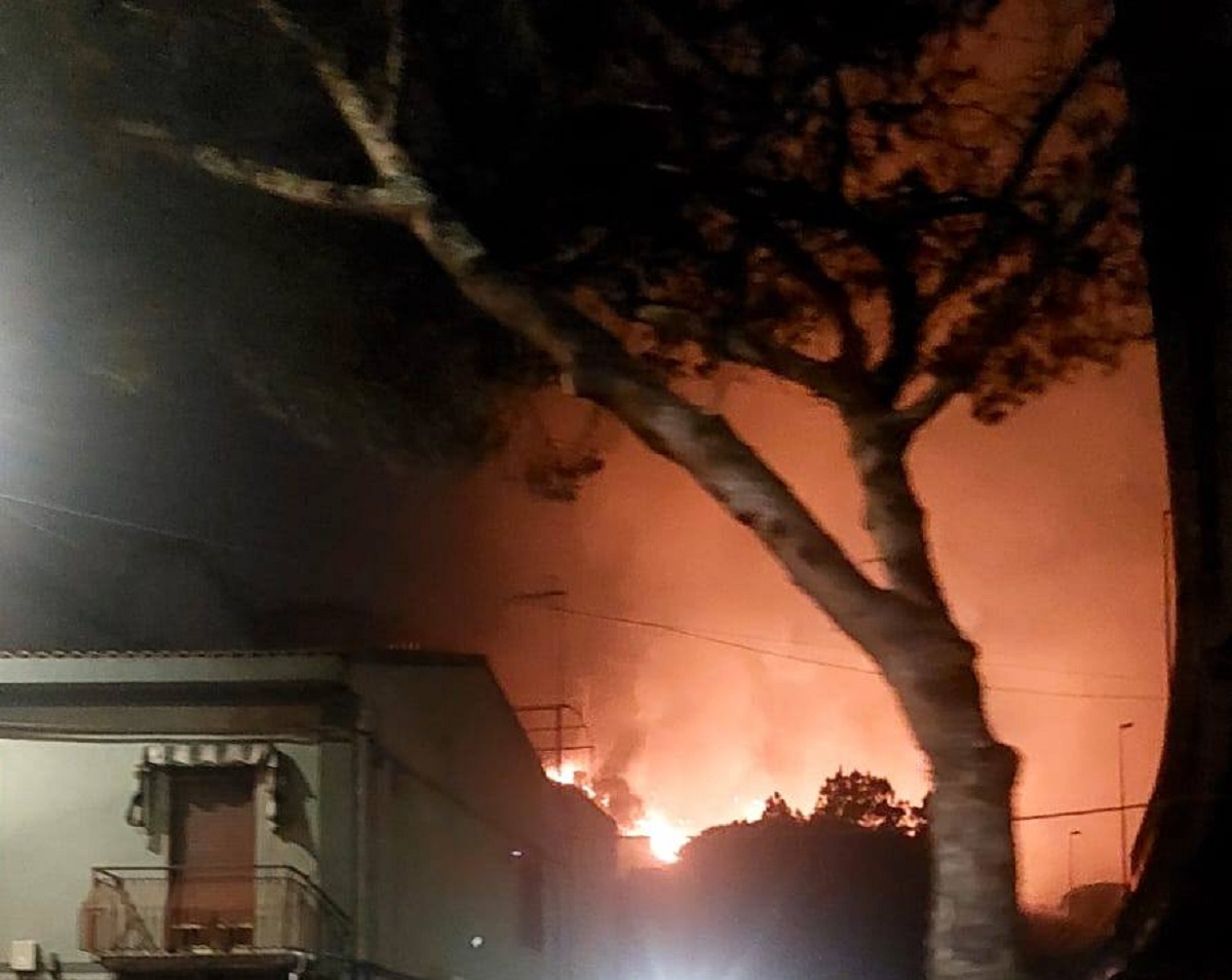Incendio Messina