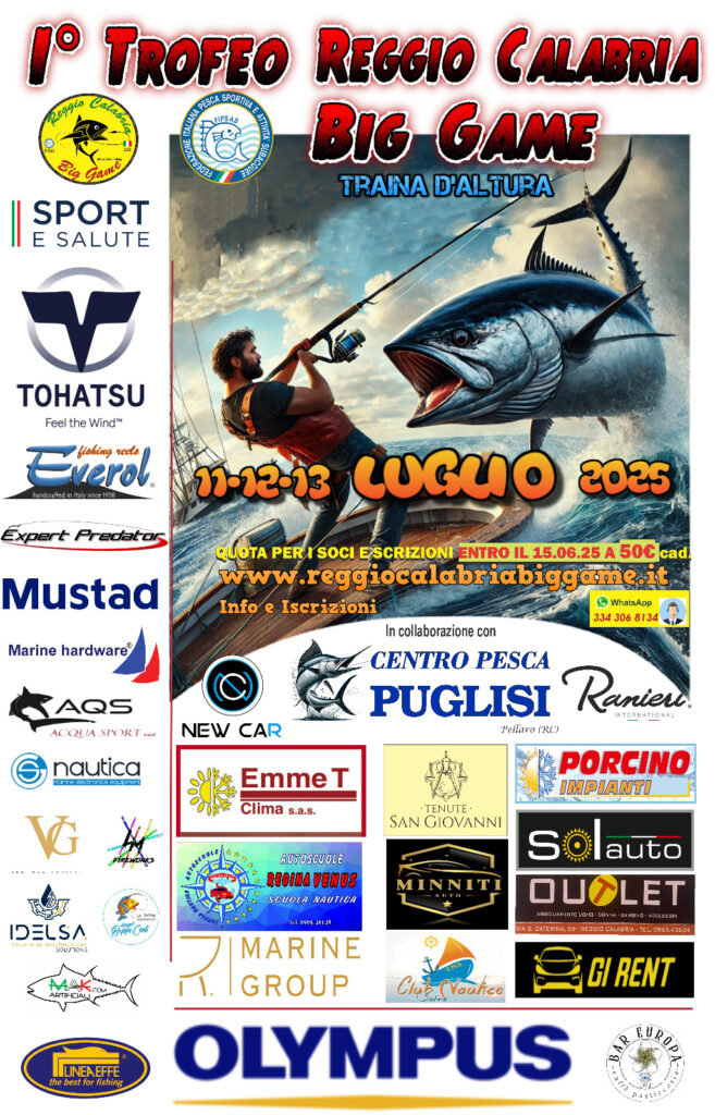 Locandina 1° Trofeo Reggio Calabria Big Game