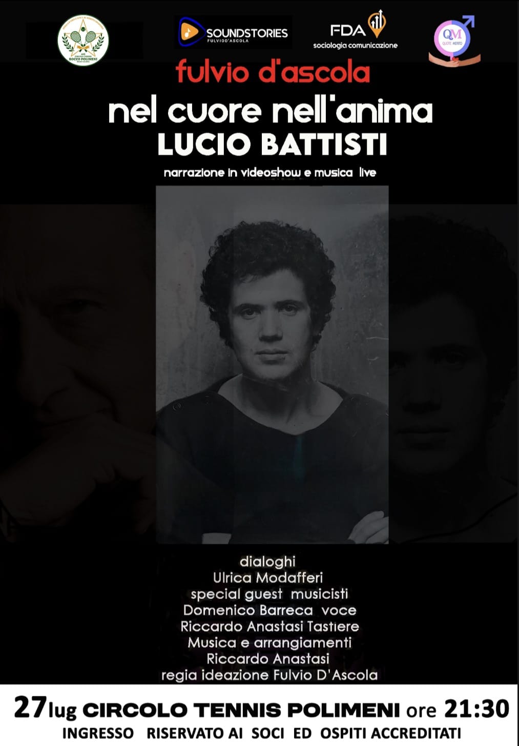 Locandina Lucio Battisti circolo Polimeni