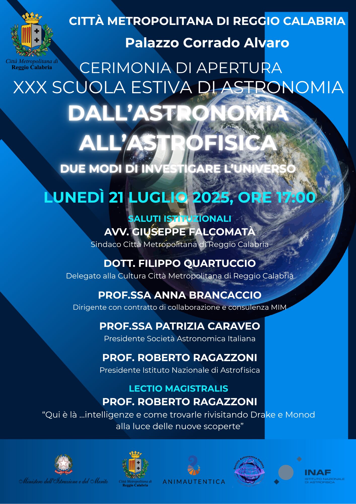 Locandina XXX edizione della Scuola Estiva di Astronomia