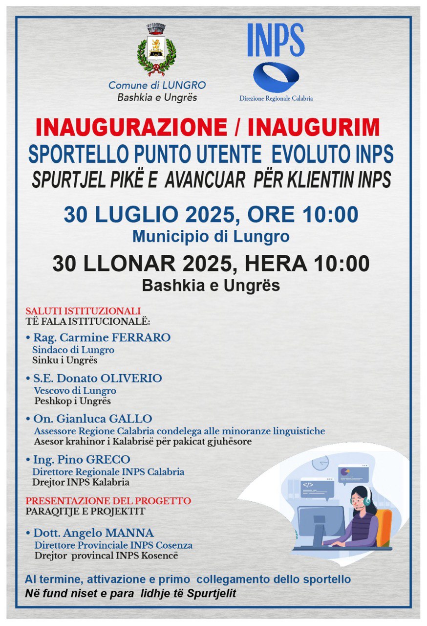 Lungro Sportello punto utente evoluto INPS