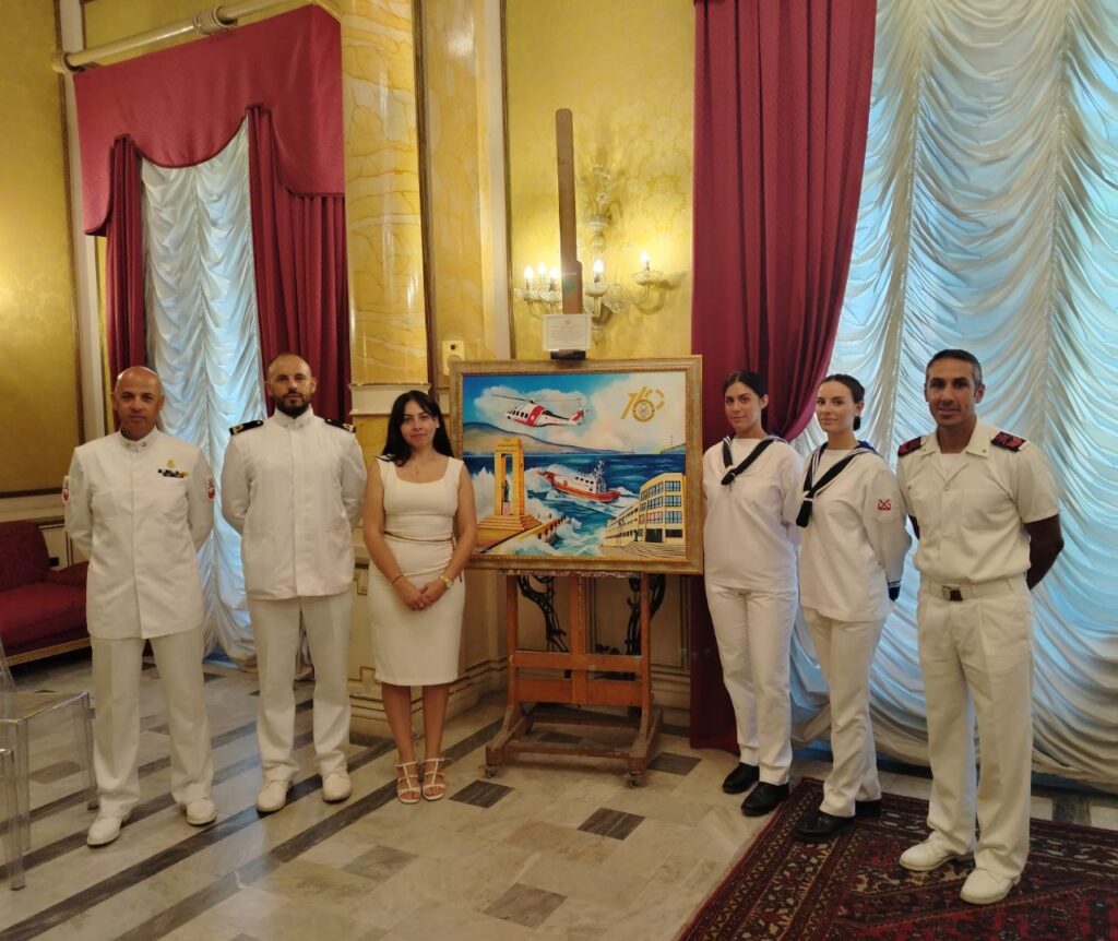 Quadro Raffaella Polifroni 160 anni Guardia Costiera