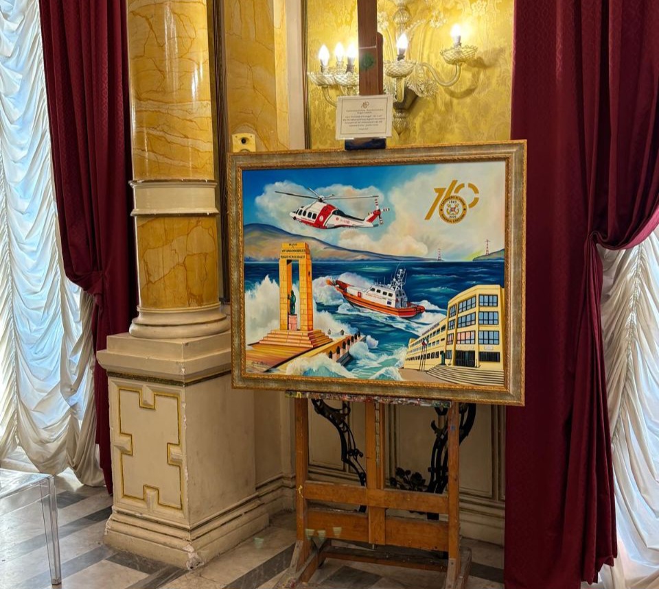 Quadro Raffaella Polifroni 160 anni Guardia Costiera