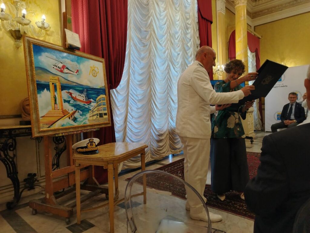 Quadro Raffaella Polifroni 160 anni Guardia Costiera