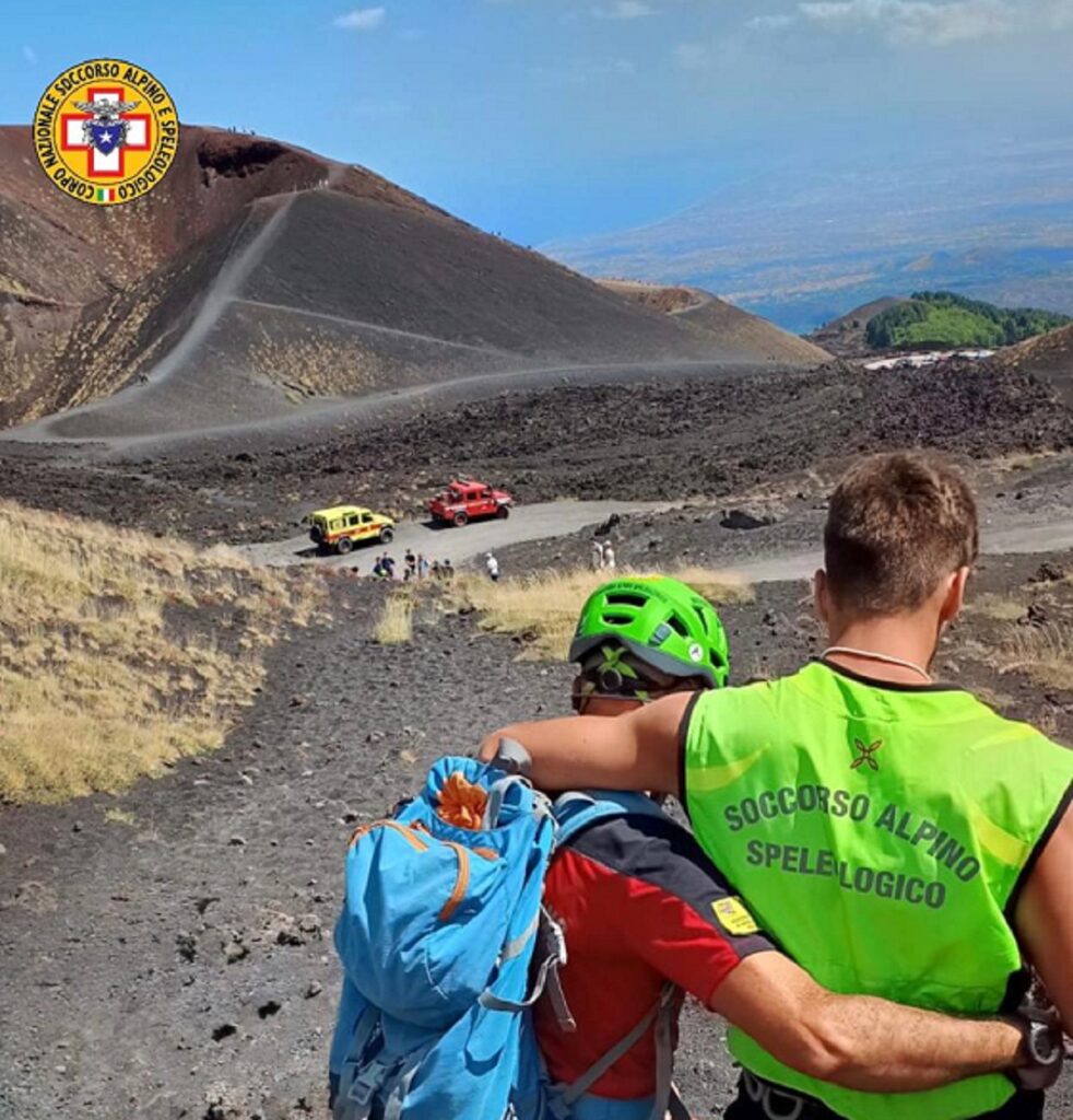 Salvataggio sull'Etna
