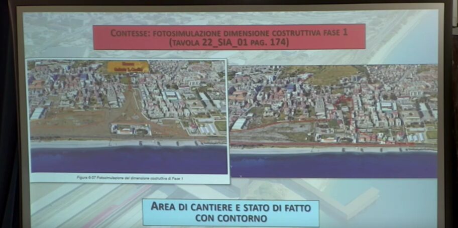 Slide presentazione collegamenti ferroviari e tavole commissione ponte