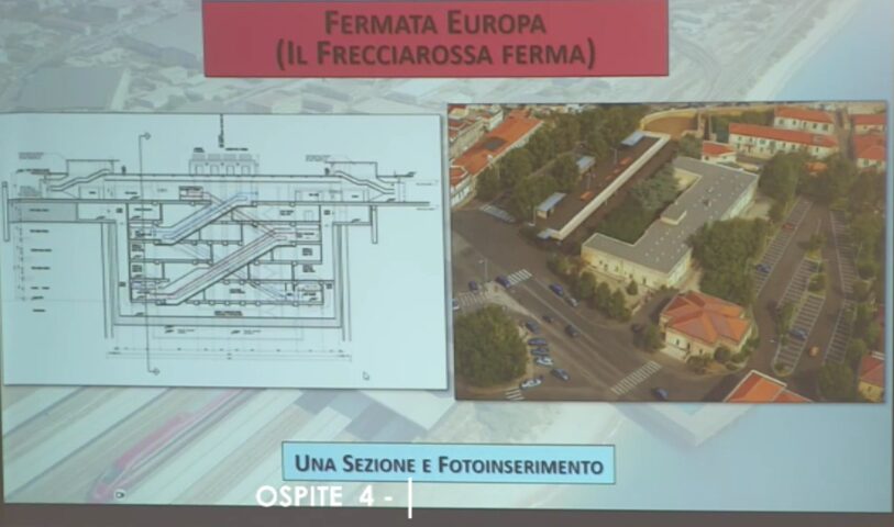 Slide presentazione collegamenti ferroviari e tavole commissione ponte