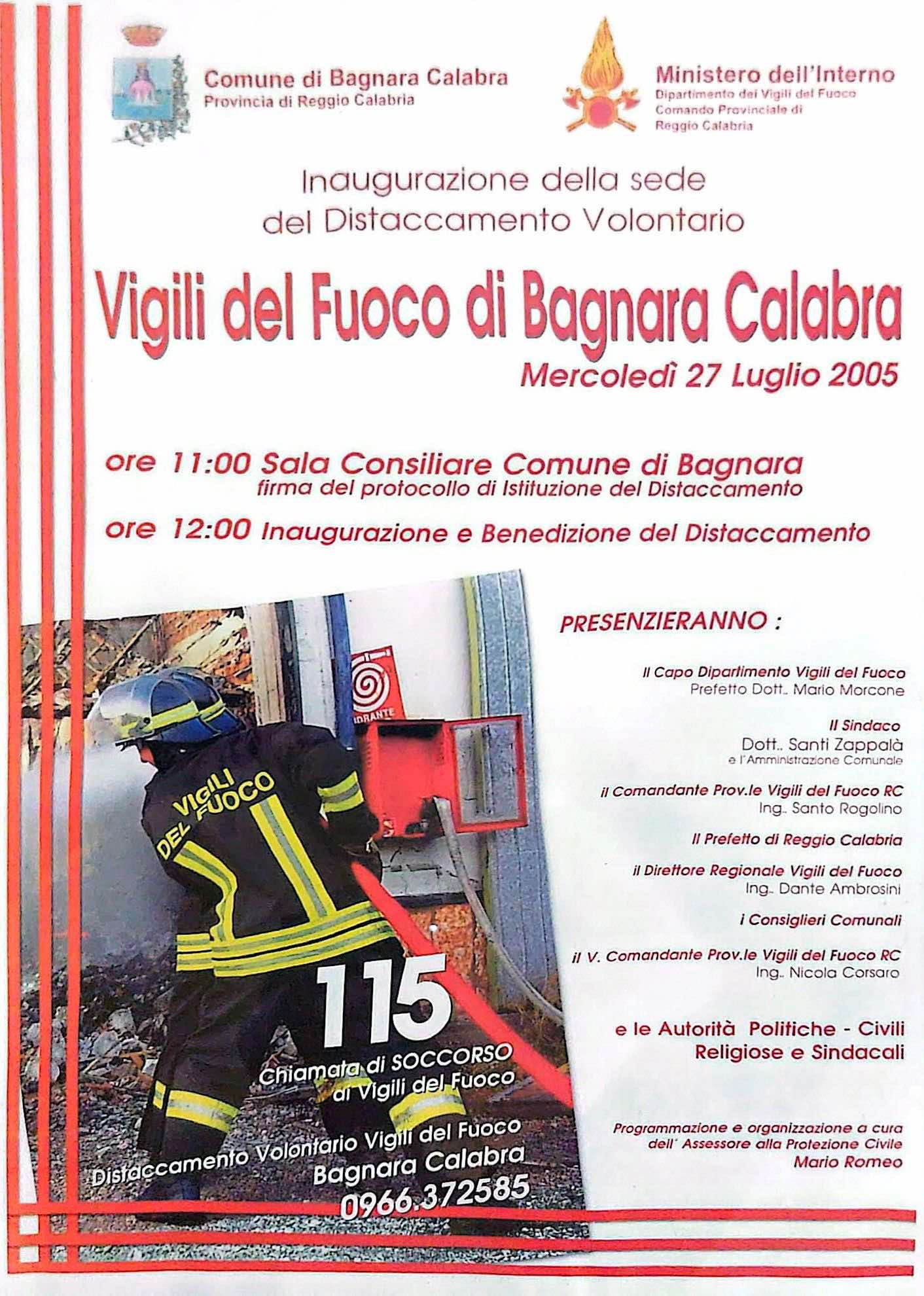 Vigili Fuoco bagnara