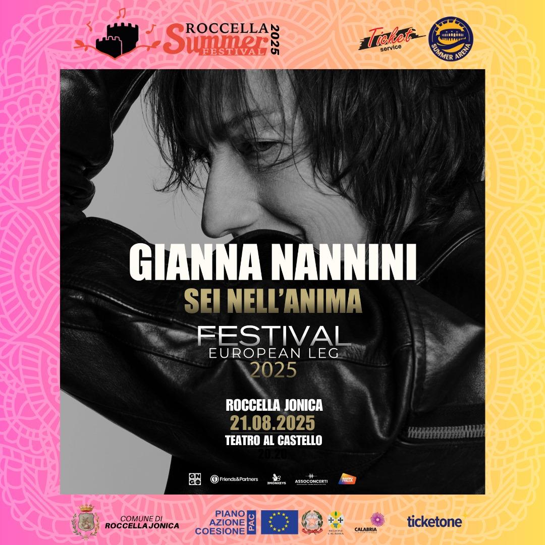 Roccella Festival, al Teatro al Castello il live di Gianna Nannini