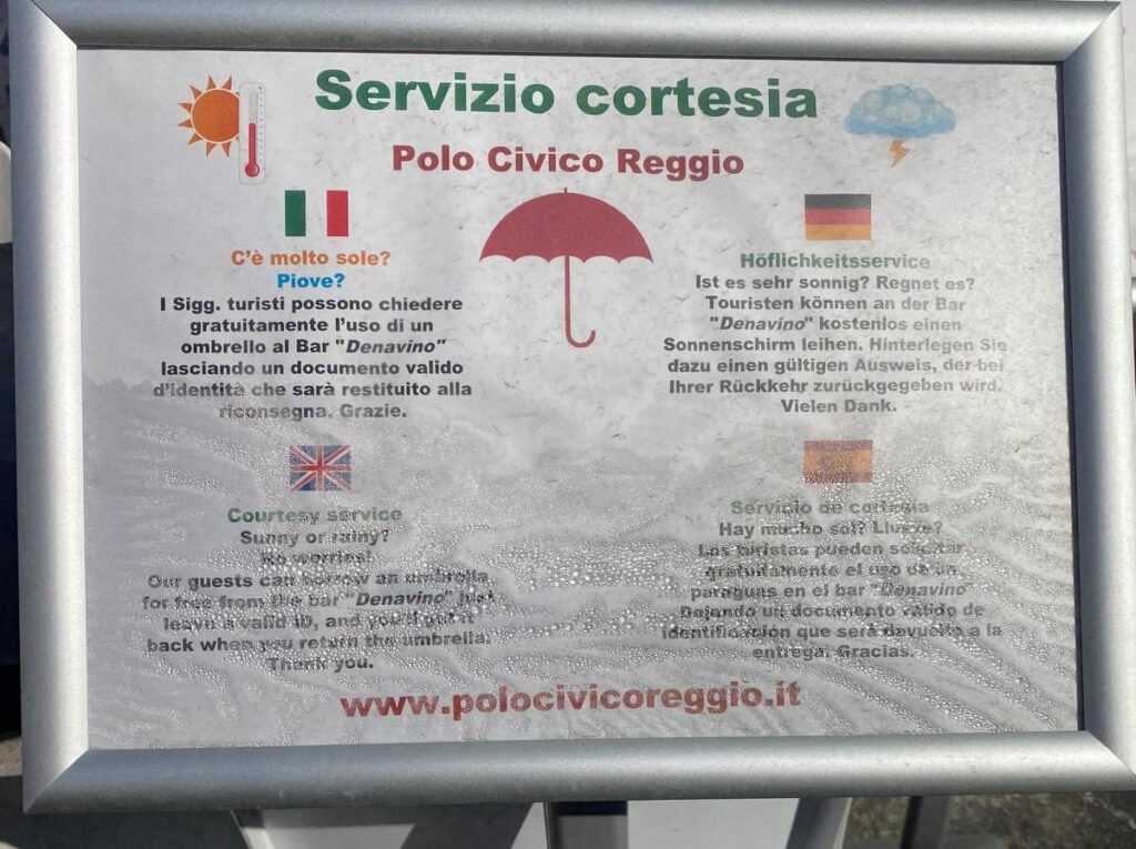 idea polo civico reggio per ombrelli al museo