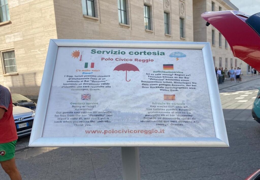 idea polo civico reggio per ombrelli al museo