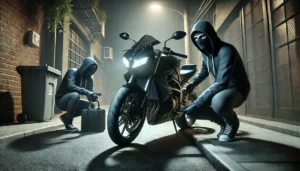 ladri rubano moto