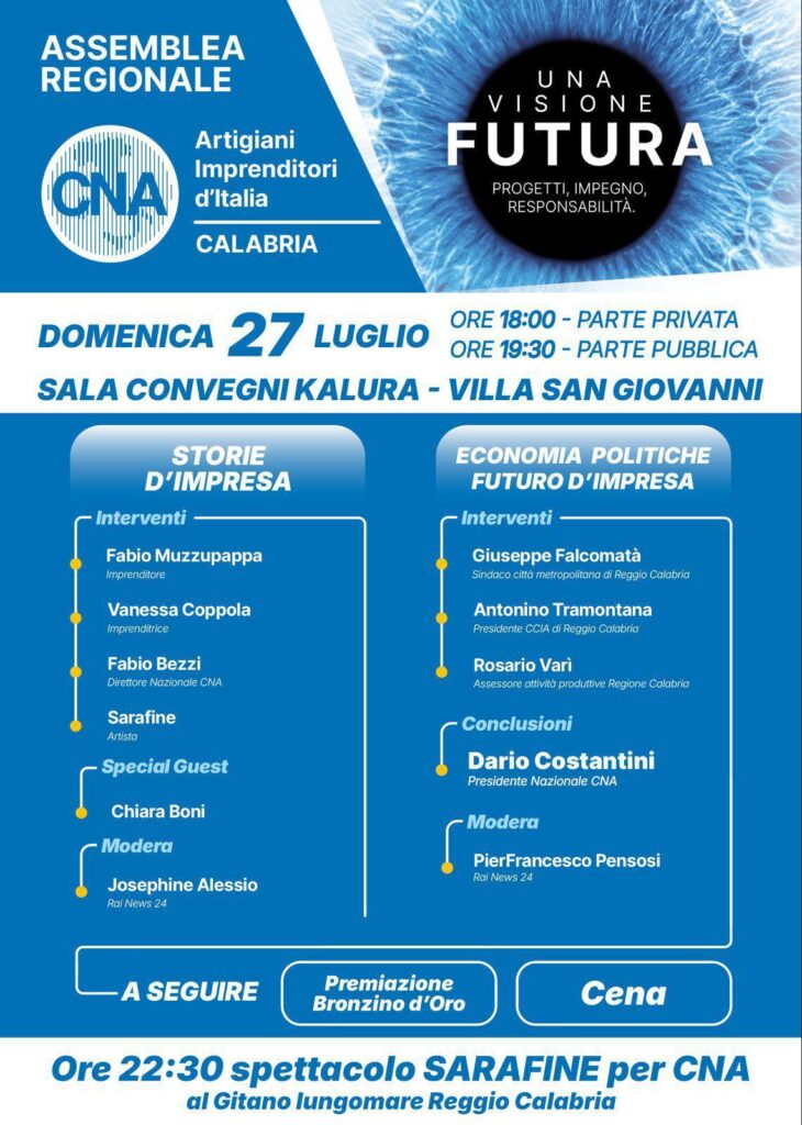 locandina assemblea 27 luglio CNA calabria