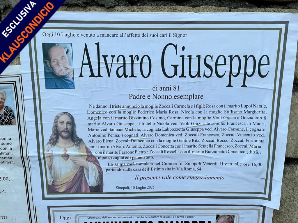 manifesto giuseppe alvaro