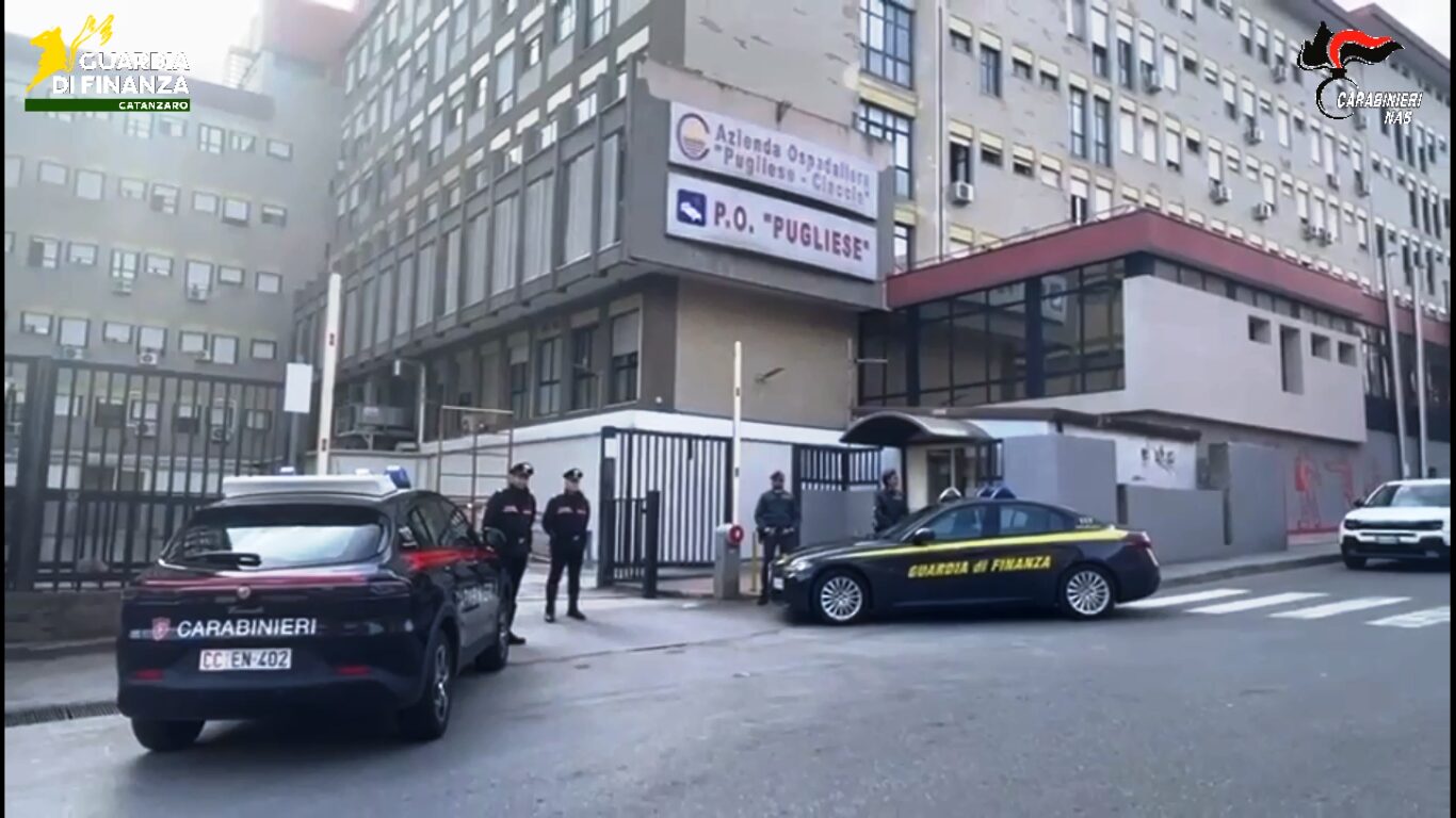 ospedale pugliese ciaccio carabinieri guardia di finanza