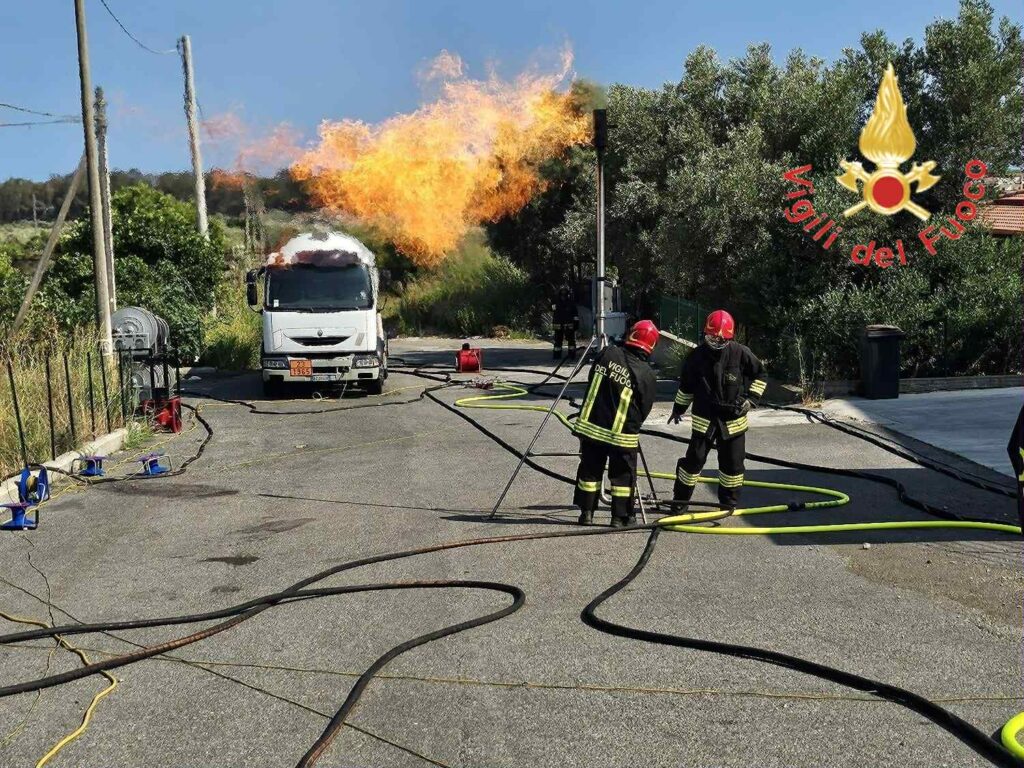 perdita di GPL da un’autocisterna