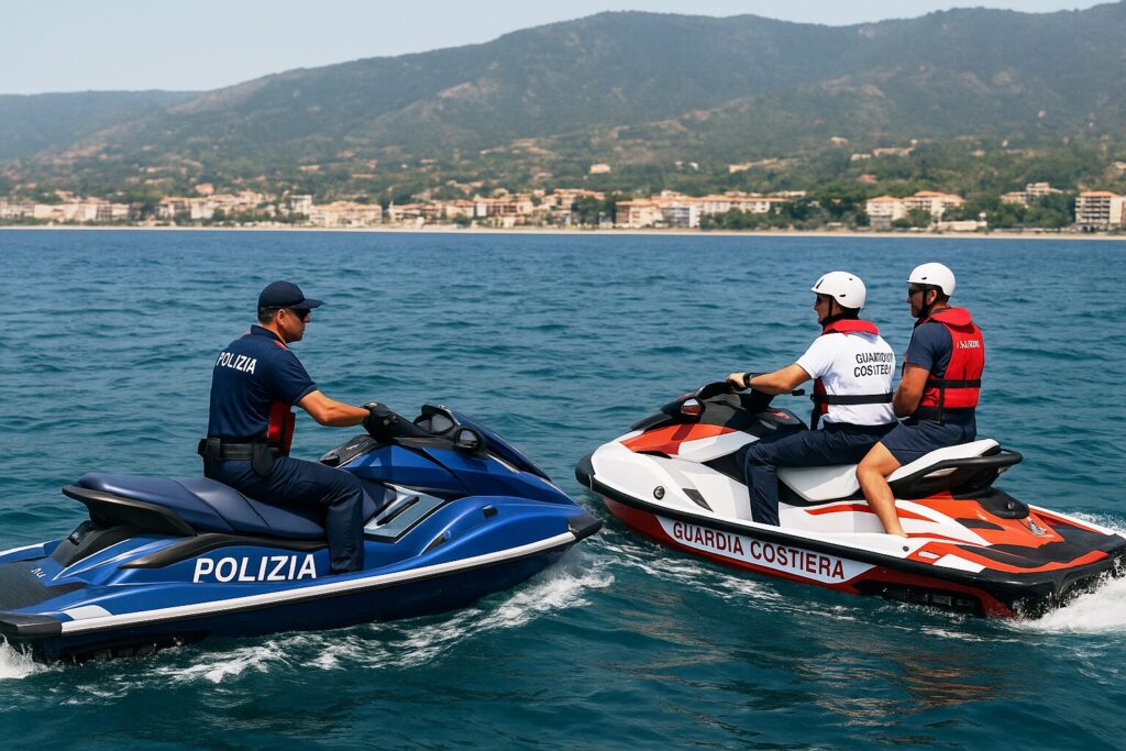 polizia guardia costiera controlli moto d'acqua