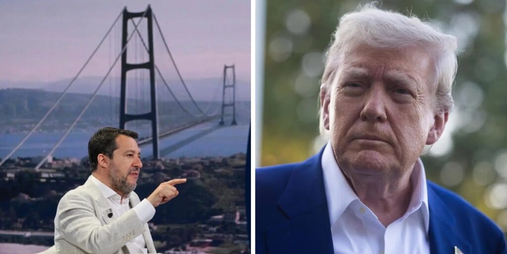 ponte sullo stretto salvini trump