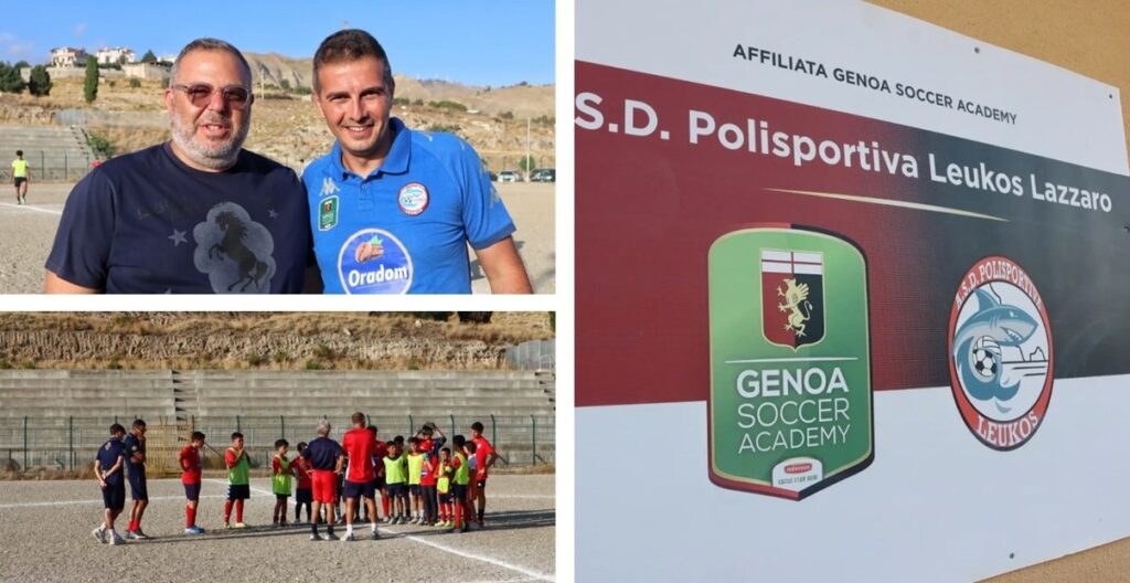 tonino foti e domenico polimeni leukos genoa academy