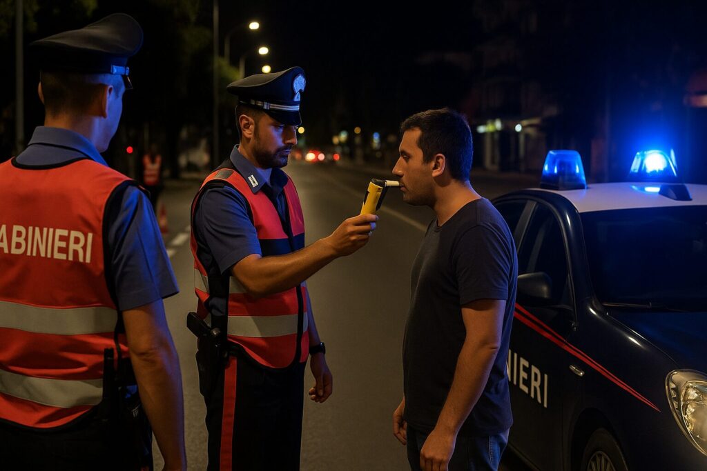 Controlli alcol test carabinieri