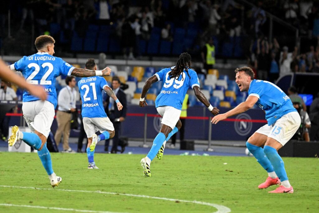 Anguissa gol esultanza Napoli-Cagliari