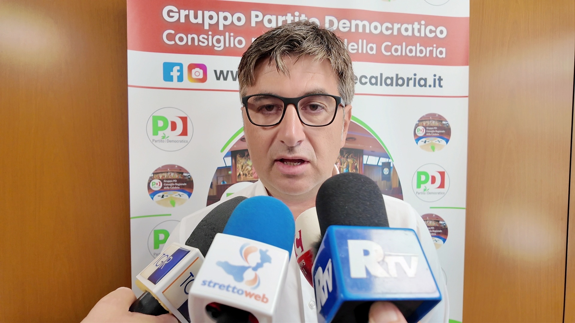 Conferenza opposizione regionale su dimissioni Occhiuto – Lo Schiavo