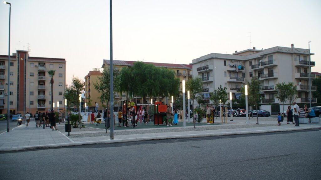 Inaugurazione piazza Milano Reggio Calabria